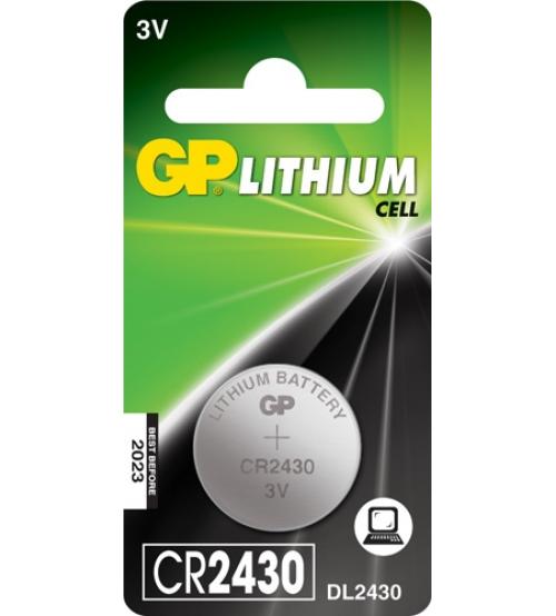 GP Batteries CR2430-C1 3V Lithium Coin Cells Carded 1